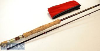 Fly rod: Shakespeare Oberon L L Fly carbon rod – 9ft 10in 2pc line 5-7# - fitted with Fuji style