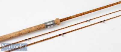 Avon Split Cane Coarse Rod: B James & Son, England “Richard Walker MK. IV Avon” - 10ft 2in 2pc
