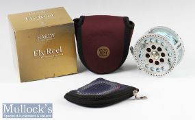 Hardy Angel 11/12 hi tech large arbour salmon fly reel – 4.20” dia, stamped A32072 to the foot, rear