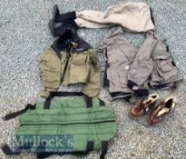 Collection of Fishing Waders, Boots and Clothing (6) – pair of Loop Opti Breathable Chest waders