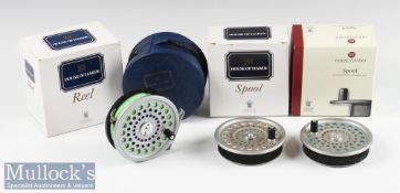 Hardy Marquis Disc 8 Limited Edition Alloy Fly Reel and Spools (3) numbered 222 with rear drag