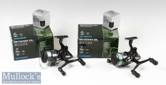 Shimano Baitrunner DL 4000FA Spinning Reels (2) both in original boxes with boxed spare spools, both