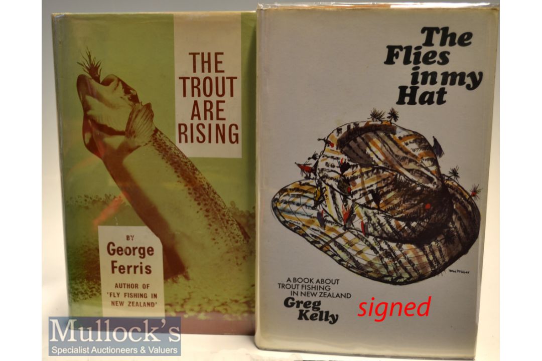 2x Books on Fishing in New Zealand one signed: Ferris, George - “The Trout are Rising - a