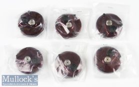 Abu Ambassadeur Burgundy Colour Side Plates (6) 4000/5000/6000 size, part 21103 in packaging