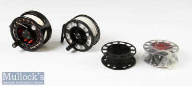 Airflo Millennium 3 ¾ fly reel in black with counter balance, quick release spool, drag adjuster,