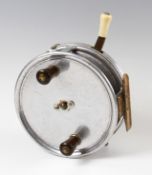 Good Hardy Bros England 7” Sea Silex Big Game Sea reel duralumin with twin handles, rim on/off check