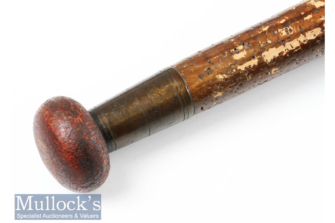 Early Float Rod: J Bernard & Son St James Street, London whole cane and greenheart Coarse Rod 11ft - Image 2 of 2