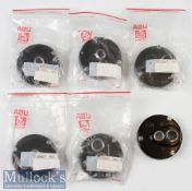 Abu Ambassadeur Black Colour Side Plates (6) 4000/5000/6000 size, part 11928 in packaging