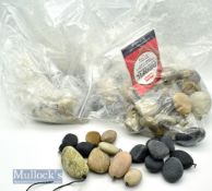 Selection of Stonze fishing weights varying colours, sizes etc, ready to use (Qty)