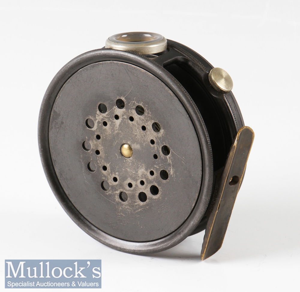 Hardy Bros England 3 3/8” Dup MK II perfect trout alloy fly reel with agate line guide, rim