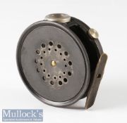 Hardy Bros England 3 3/8” Dup MK II perfect trout alloy fly reel with agate line guide, rim