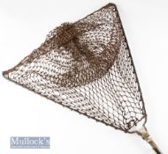 Vintage Hardy’s Made in England “Atlas” heavy duty alloy and brass collapsible salmon landing net