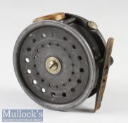 W H Dingley “The Thistle” 4” alloy salmon fly reel made for Alex Martin Glasgow, Edinburgh