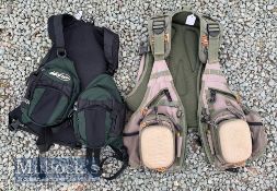 2x Airflo Fishing Vests both unused, one full vest and the other lightweight, both will fit medium