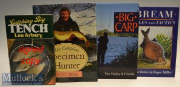 Collection of Modern Coarse Fishing Books one signed (4): Arbery, Len signed - the “Catching Big