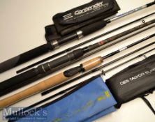 3x good Carbon Spinning Rods – unused Des Taylor Grand Slam Supreme Transformer Spin combination