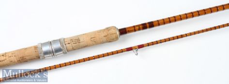 Avon Rod: unnamed Mk. IV Avon split cane rod – 10ft 2pc with amber agate lined butt and tip guides –