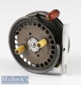 Early Hardy Bros Alnwick Silex No.2 alloy 3.25” bait casting reel c1914 – Pat No. 2206 smooth