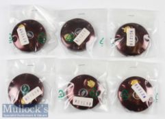 Abu Ambassadeur Burgundy Colour Side Plates (6) in 4000/5000/6000 size, part 21218 in packaging