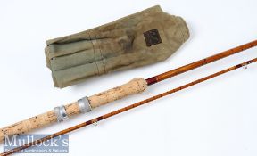 Richard Walker Avon Split Cane Coarse Rod: B James and London, England “Richard Walker Mk. IV” 10’2”