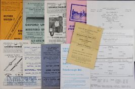 Programme selection 1956/57 Potton Utd v Rothwell Town, 1957/58 Potton Utd v Long Eaton, Olney