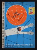 1954 World Cup Italy v Belgium at Lugano 20 June. Good.