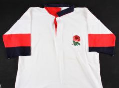 England 1990s Rugby Jersey: Believed to be Ben Clarke’s replacement issue, size 46” Cotton Traders