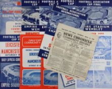 Collection of Community Song sheets from ‘big’ matches to include FA Cup Finals 1953, 1956, 1960 x