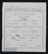 1943/44 War League West Cup Lovells Athletic v Cardiff City 15 April single sheet. Pencil team