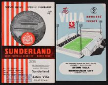 1962/63 Football League Cup final Aston Villa v Birmingham City 27 May 1963; League Cup semi-final