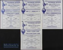 Selection of match programmes at Tottenham Hotspur v Gorleston ECL cup final 11 April 1956, v