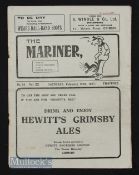 1936/37 Grimsby Town v Wolves FAC match 20 February 1937 creases, staple removed, rust mark, fair
