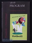 1958 World Cup Northern Ireland v France at Norrkoping 19 June. Good.