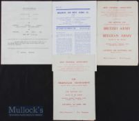 Army FA – Kentish Cup match programmes 1954 (April) British Army v French Army at Dulwich Hamlet,