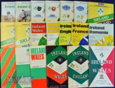 Ireland Home Rugby Programmes (20): Great selection of Lansdowne Road issues, six from the 50s,