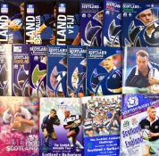 Scotland Home Rugby Programmes 2000s (18): Selection of issues from Scotland games v England (