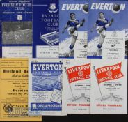 Selection of football programmes Everton v Liverpool 1957/58 (LSC s/f), 1960/61 (LSC final), 1961/62