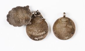 HM Silver Football Medals by Fattorini (3) Chester and Runcorn FA 1931 Junior Cup runners up,