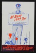 Rare 1949 Rugby Booklet, NZ tour to S Africa: Small neat 12pp itinerary with diagrams of Test