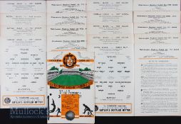 1954/55 Selection of Wolves home league match programmes to include WBA, Burnley, Aston Villa,