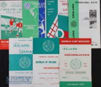 Selection of Republic of Ireland match programmes 1962 Austria, 1963 Scotland, 1964 Spain (EC),