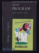1958 World Cup Sweden v Hungary at Solna 12 June. Good.
