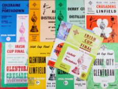 Collection of Irish Cup Finals (N I) to include 1959 & replay, 1960-1969, 1971, 1972 plus semi-
