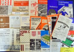1969/70 Crewe Alexandra away football programmes to include league (23) and FAC Doncaster & FLC