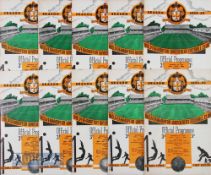 1952/53 Wolves home match programmes v Portsmouth, Burnley, Cardiff, Newcastle Utd, Bolton