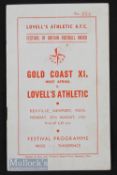1951 Festival of Britain Lovells Athletic v Gold Coast XI at Rexville, Newport 27 August 1951.