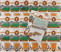 1951/52 season Wolverhampton Wanderers home league match programmes to include Arsenal, Liverpool,