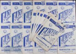 1955/56 Selection of Blackpool home league match programmes to include Sheffield Utd, Charlton
