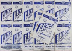 1953/54 Selection of Blackpool home league match programmes to include Wolves (Champions),