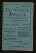 1925/26 Fulham v Wolves football programme 5 October 1925 at Craven Cottage, slight creases,